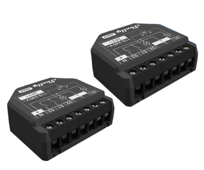 Czujnik inteligentny Shelly Zestaw 2 Sterowników 2PM Gen3 WiFi/Bluetooth